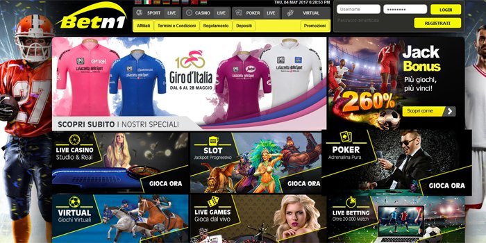 Solo su BETN1 il nuovo Mercato “MIX Calcio-Motori” Solo su BETN1 il nuovo Mercato “MIX Calcio-Motori”