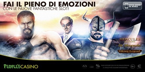 PEOPLE’S Casino, tre nuovi jackpot ‘da veri eroi’ nel salone più grande d’Italia PEOPLE’S Casino, tre nuovi jackpot ‘da veri eroi’ nel salone più grande d’Italia