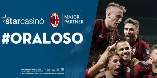 Starcasinò si tinge di rossonero e diventa major partner di AC Milan Starcasinò si tinge di rossonero e diventa major partner di AC Milan