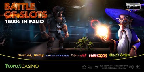 Battle of Slots, nel People’s Casino il gioco continua anche a rulli fermi Battle of Slots, nel People’s Casino il gioco continua anche a rulli fermi