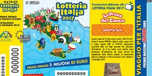 Lotteria Italia. Il 6 gennaio l’estrazione, venduti 7 milioni di biglietti lotteria