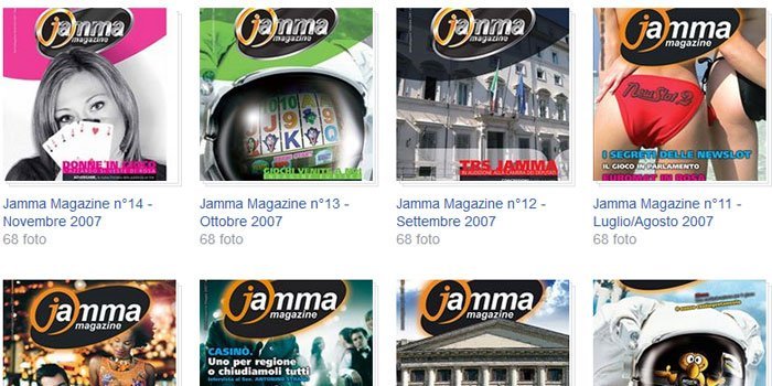 Jamma Magazine, tutte le riviste disponibili sul web Jamma Magazine, tutte le riviste disponibili sul web