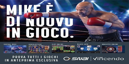 Novità SNAITECH, arriva Mike Tyson. La grande boxe diventa virtual Novità SNAITECH, arriva Mike Tyson. La grande boxe diventa virtual