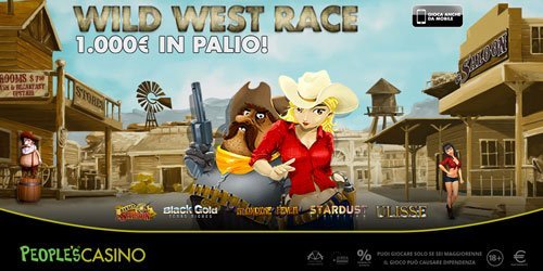 Wild West Race di People’s Casino distribuisce 1.000 euro in bonus Wild West Race di People’s Casino distribuisce 1.000 euro in bonus