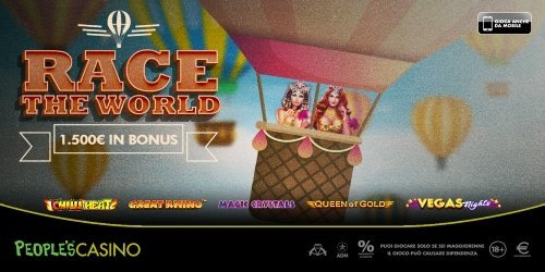 Race the World, parte il viaggio intorno al mondo organizzato da People’s Casino Race the World, parte il viaggio intorno al mondo organizzato da People’s Casino
