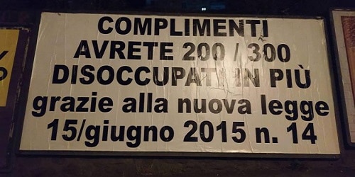 Valle d’Aosta, cartellone di protesta contro la legge regionale sul gioco d’azzardo Valle d’Aosta, cartellone di protesta contro la legge regionale sul gioco d’azzardo