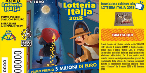 Lotteria Italia: a Torino il biglietto da 5 milioni di euro Lotteria Italia: a Torino il biglietto da 5 milioni di euro
