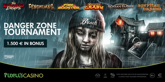 Con Danger Zone 100 extra bonus: nel People’s Casino settimana ad alto rischio… Con Danger Zone 100 extra bonus: nel People’s Casino settimana ad alto rischio…