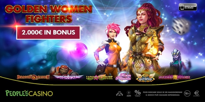 Golden Women Fighters: il People’s Casino sceglie donne, principesse e combattenti Golden Women Fighters: il People’s Casino sceglie donne, principesse e combattenti
