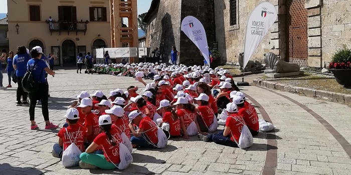 Lottomatica. Una palestra nuova per la scuola di Norcia, grazie al progetto “Vincere da grandi” Lottomatica. Una palestra nuova per la scuola di Norcia, grazie al progetto “Vincere da grandi”