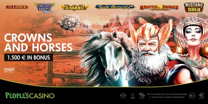 Crowns and Horses, la promo che incorona 100 player del People’s Casino Crowns and Horses, la promo che incorona 100 player del People’s Casino