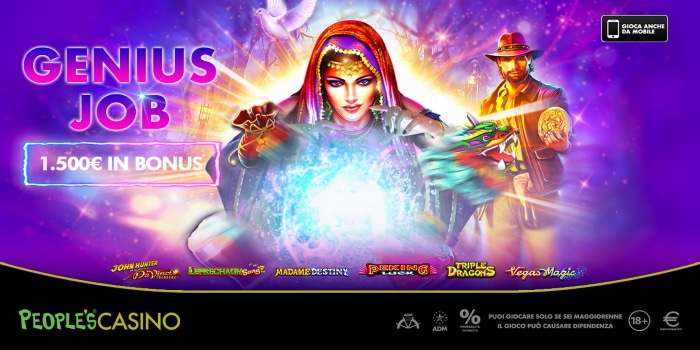 Genius Job, nel People’s Casino promozione per ‘cervelloni’ Genius Job, nel People’s Casino promozione per ‘cervelloni’
