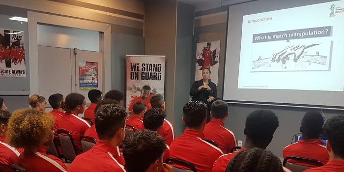 Coppa del Mondo FIFA U-17. Formazione ai giocatori su scommesse e match-fixing Coppa del Mondo FIFA U-17. Formazione ai giocatori su scommesse e match-fixing