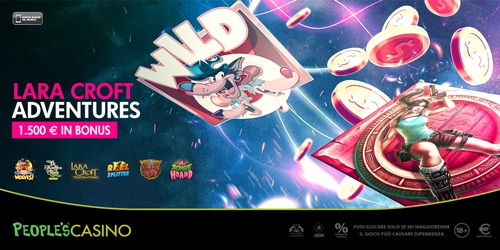 Lara Croft fa un balzo nel People’s Casino e lancia una promo da 1.500 euro Lara Croft fa un balzo nel People’s Casino e lancia una promo da 1.500 euro