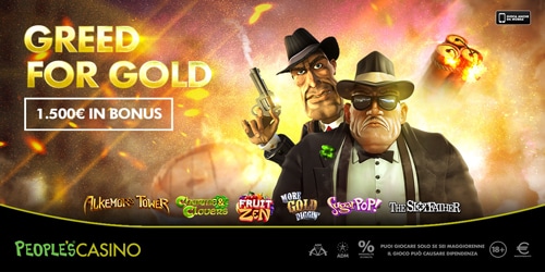 Greed for Gold, la corsa all’oro del People’s Casino con in palio 100 Bonus Greed for Gold, la corsa all’oro del People’s Casino con in palio 100 Bonus