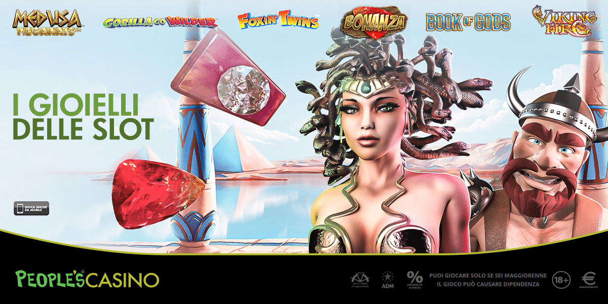 I Gioielli delle Slot esposti nella lobby del People’s Casino I Gioielli delle Slot esposti nella lobby del People’s Casino