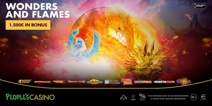 Wonders and Flames: la promo People’s Casino con 100 premi e zero spese Wonders and Flames: la promo People’s Casino con 100 premi e zero spese
