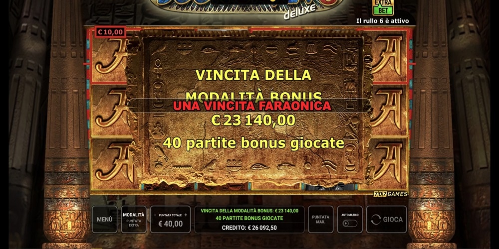 Quando si dice una “vincita faraonica”! Quando si dice una “vincita faraonica”!