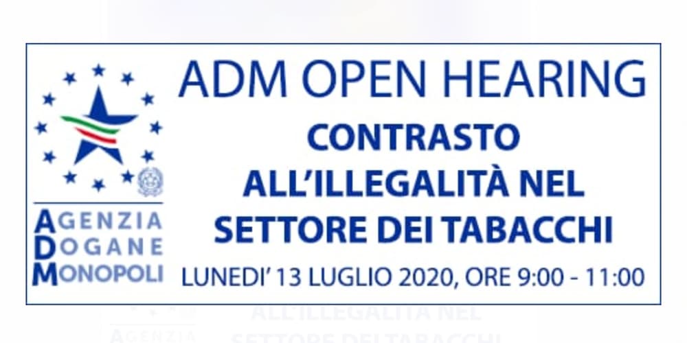 Tabacchi, ADM organizza un open hearing dedicato al contrasto dell’illegalità ADM open hearing