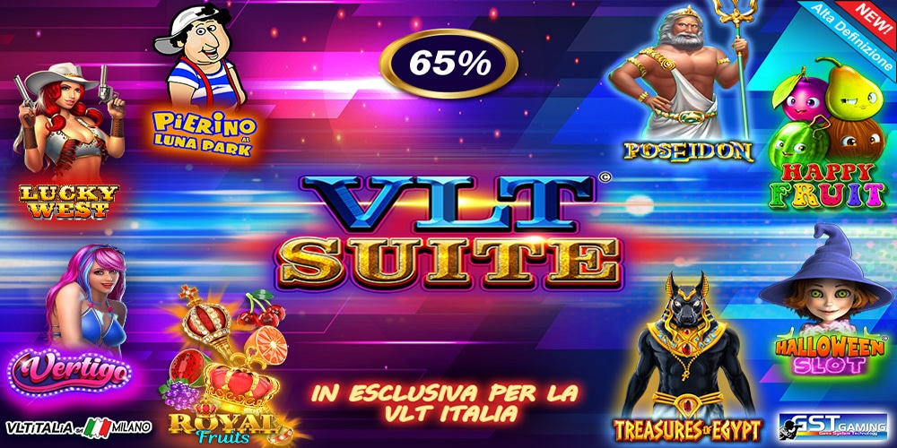 VLT SUITE, il multigioco con le ultimissime slot VLT Suite