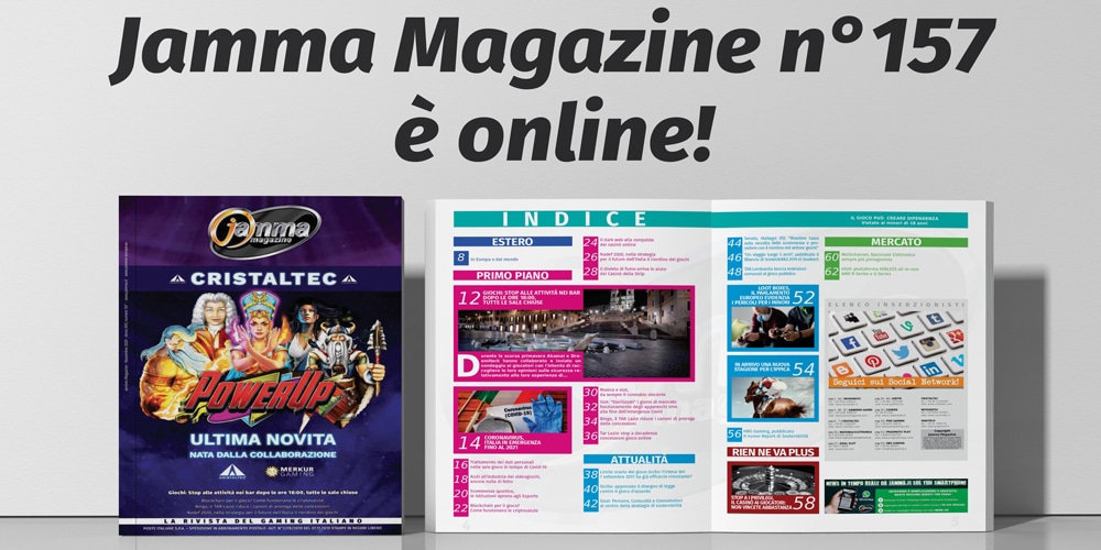 Jamma Magazine di Novembre è disponibile online Jamma 157