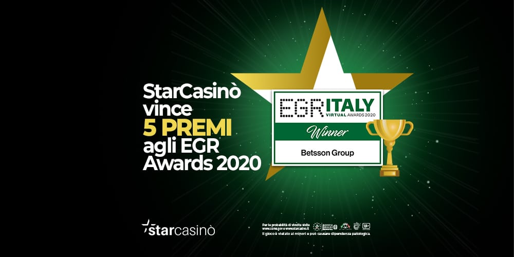StarCasinò: miglior casinò online, miglior servizio clienti e miglior campagna sul gioco responsabile StarCasinò EGR