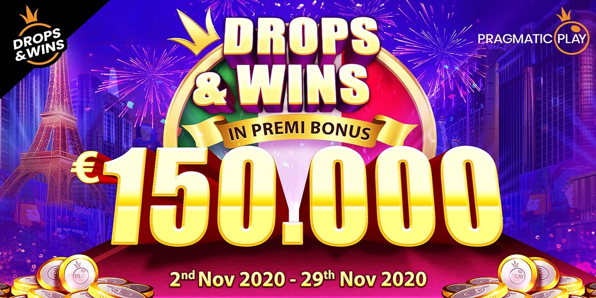 Arriva in Italia Drops&Wins, la promozione Pragmatic Play con in palio un montepremi da €150.000 Arriva in Italia Drops&Wins, la promozione Pragmatic Play con in palio un montepremi da €150.000