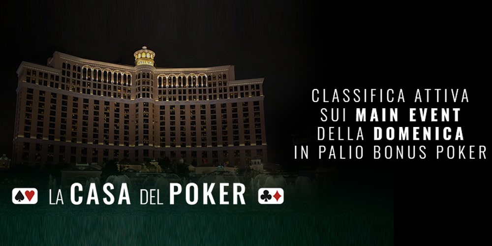 Torna la super classifica Main Event sul poker di Lottomatica.it poker lottomatica