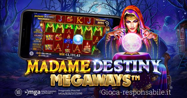 Pragmatic Play, ecco Madame Destiny Megaways™: il sequel della slot al confine tra realtà e magia Pragmatic Play, ecco Madame Destiny Megaways™: il sequel della slot al confine tra realtà e magia