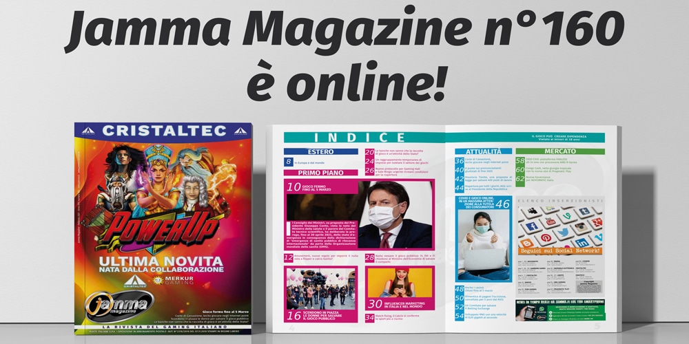 Jamma Magazine di Febbraio è online e pronto per la distribuzione banner 160