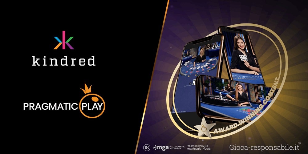 Pragmatic Play: accordo con Kindred per il Casinò Live con ambiente di gioco dedicato Pragmatic Play: accordo con Kindred per il Casinò Live con ambiente di gioco dedicato