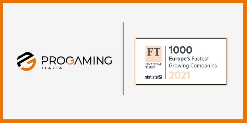ProGaming Italia inserita dal Financial Times tra le 1000 aziende europee con il più alto tasso di crescita ProGaming Italia inserita dal Financial Times tra le 1000 aziende europee con il più alto tasso di crescita