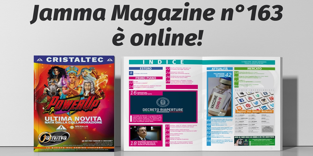 Pronto per la distribuzione Jamma Magazine di Maggio Jamma Magazine 163