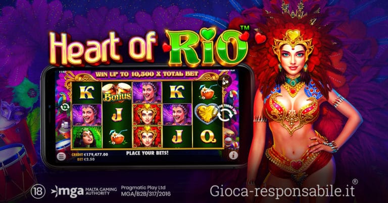Pragmatic Play porta il carnevale sui rulli di Heart of Rio Pragmatic Play porta il carnevale sui rulli di Heart of Rio