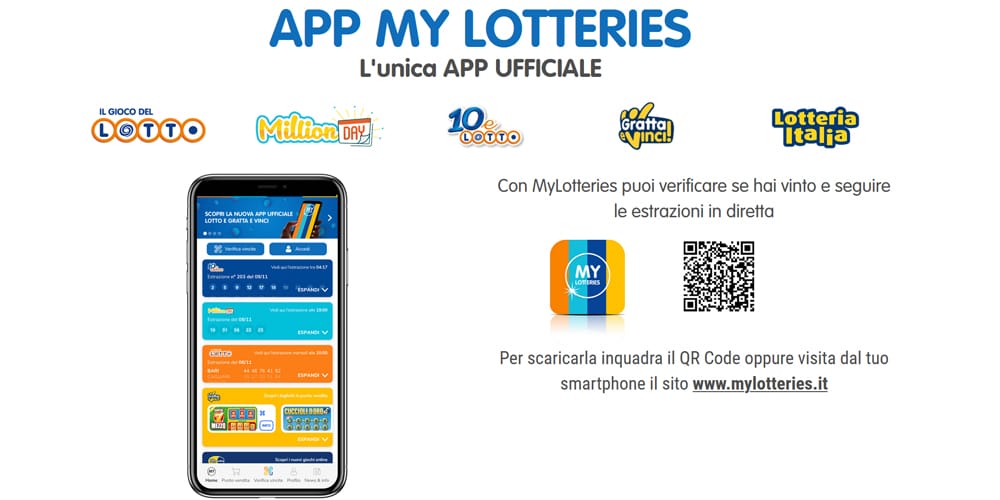 My Lotteries aggiornata e ottimizzata per garantire al giocatore la verifica delle vincite in modo sicuro MyLotteries