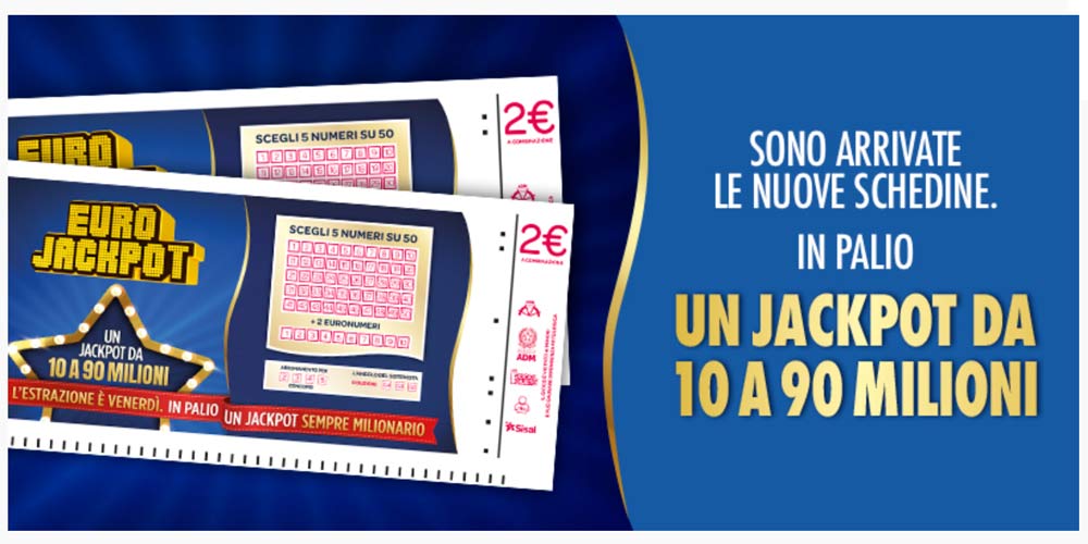 L’estrazione di Eurojackpot di martedì 5 settembre premia l’Italia con 2 vincite punti 5+0 da 112.743,80 euro EuroJackpot Jamma