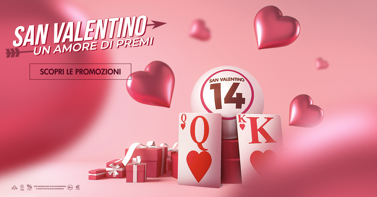 “San Valentino…. un Amore di Premi”, ricchi palinsesti in casa Microgame “San Valentino…. un Amore di Premi”, ricchi palinsesti in casa Microgame