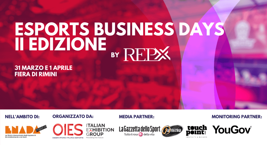 Esports Business Days: sold-out per la giornata del 31 marzo, aggiunta la data del 1° aprile Esports Business Days: sold-out per la giornata del 31 marzo, aggiunta la data del 1° aprile