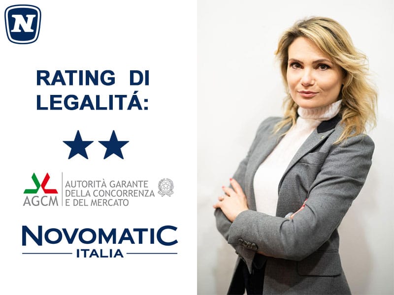 A NOVOMATIC Italia il Rating di Legalità, Melini: “Motivo di orgoglio, siamo un presidio” A NOVOMATIC Italia il Rating di Legalità, Melini: “Motivo di orgoglio, siamo un presidio”