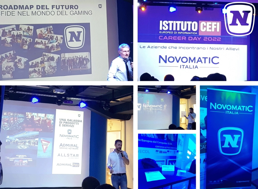 NOVOMATIC Italia presente al primo Career Day interaziendale organizzato dall’Istituto Cefi Informatica NOVOMATIC Italia presente al primo Career Day interaziendale organizzato dall’Istituto Cefi Informatica