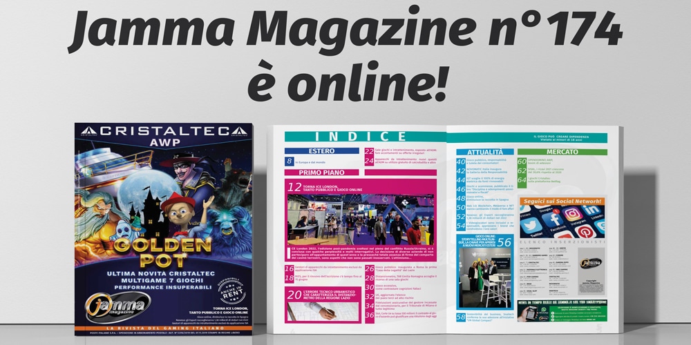 Jamma Magazine 174 è pronto per la distribuzione Jamma Magazine 174 è pronto per la distribuzione