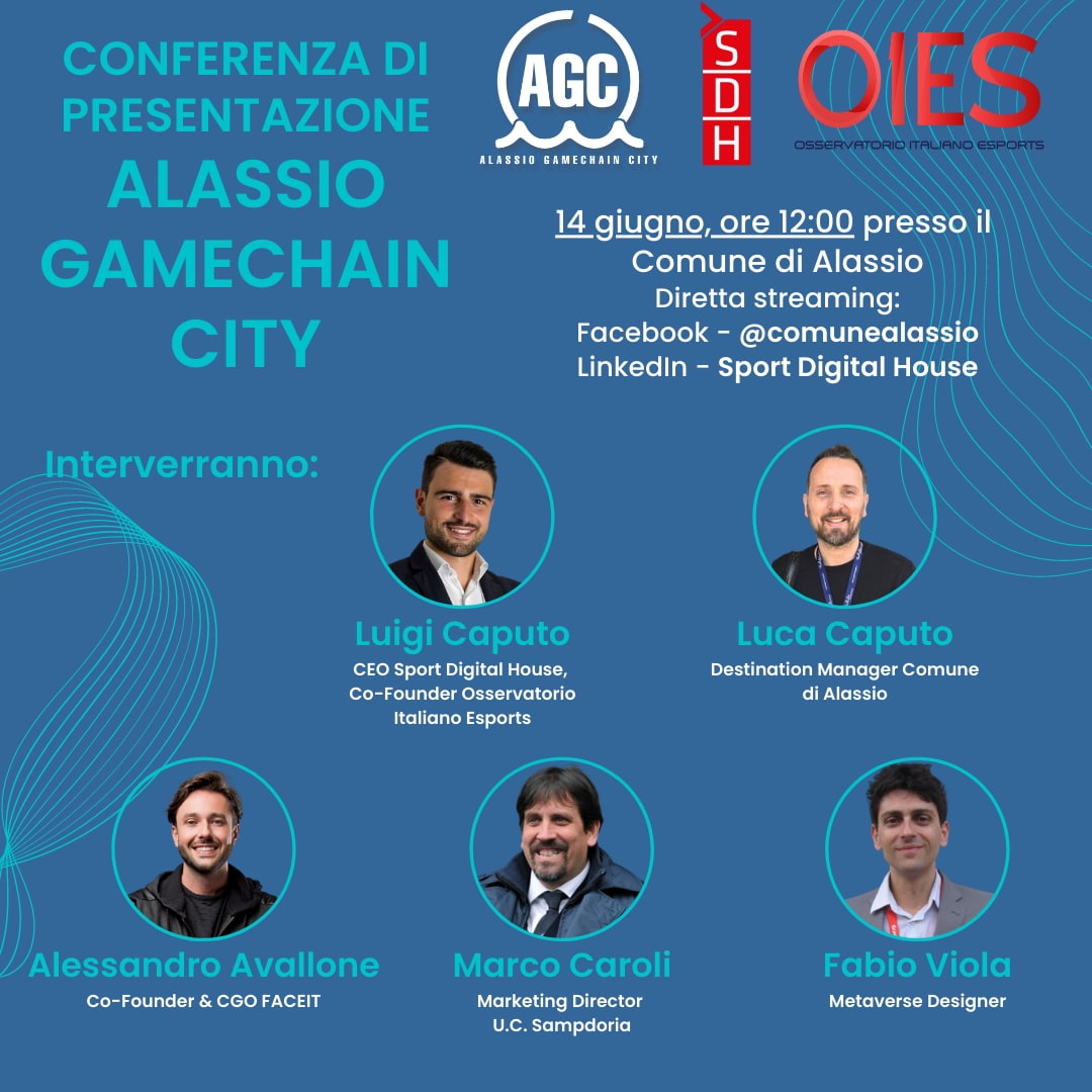Alassio GameChain City: la conferenza di presentazione dell’evento a tema gaming e blockchain Alassio GameChain City: la conferenza di presentazione dell’evento a tema gaming e blockchain