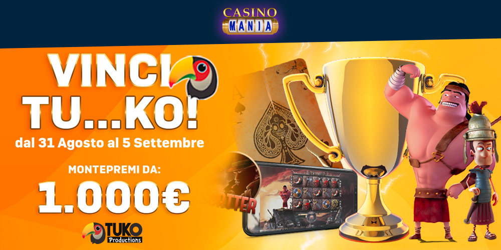Vinci Tu…Ko è la nuova promozione di CasinoMania Vinci Tu…Ko è la nuova promozione di CasinoMania