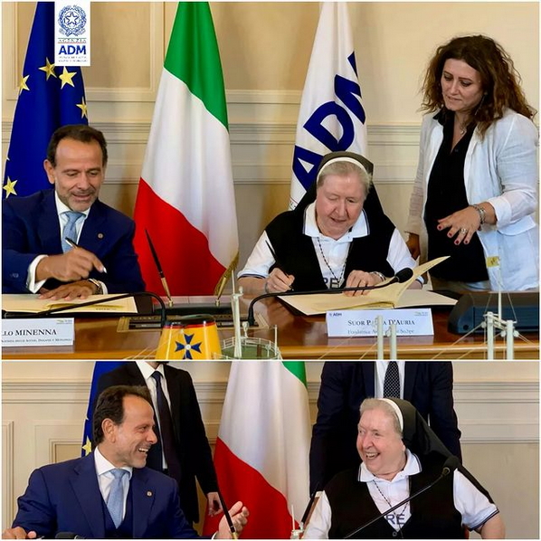 ADM, firmato protocollo d’intesa con l’associazione “Solidarietà e Speranza” di Suor Paola ADM, firmato protocollo d’intesa con l’associazione “Solidarietà e Speranza” di Suor Paola