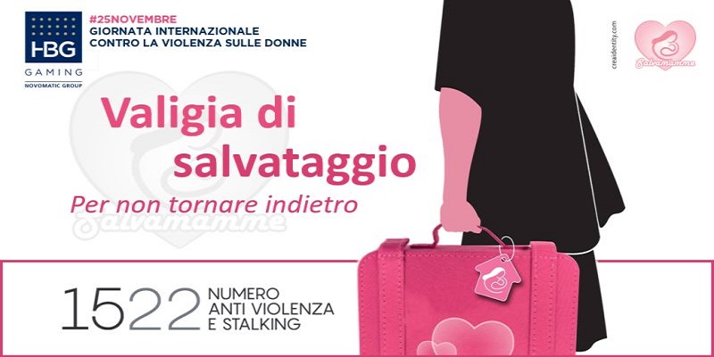 Giornata internazionale contro la violenza sulle donne, HBG Gaming supporta il progetto “Valigia Di Salvataggio” Giornata internazionale contro la violenza sulle donne, HBG Gaming supporta il progetto “Valigia Di Salvataggio”