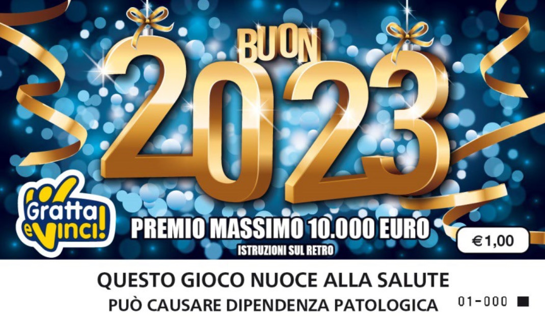 Gratta e Vinci, arriva “Buon 2023”: premi fino a 10mila euro Gratta e Vinci, arriva “Buon 2023”: premi fino a 10mila euro