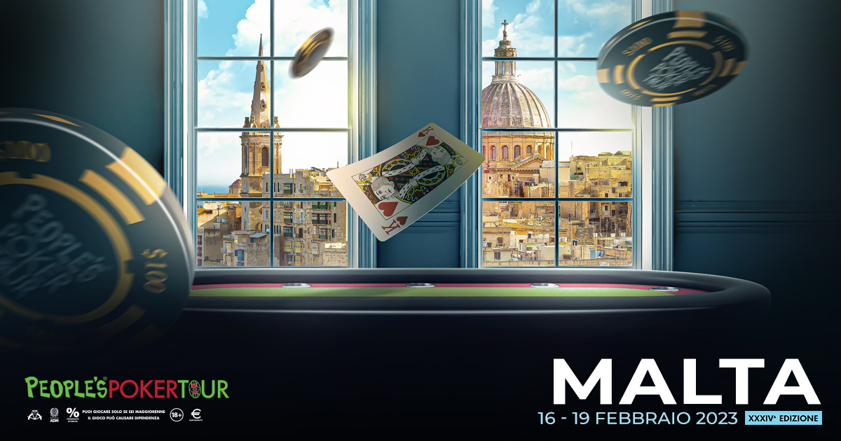 Il People’s Poker Tour vola verso Malta, oltre duecento i qualificati al main event Il People’s Poker Tour vola verso Malta, oltre duecento i qualificati al main event