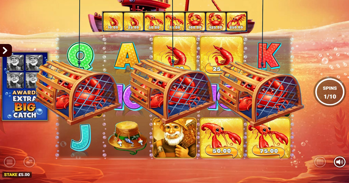 Blueprint Gaming, tanto divertimento nell’ultima slot a tema pesca “Crabbin’ For Cash Extra Big Catch Jackpot King” Crabbin Blue Print