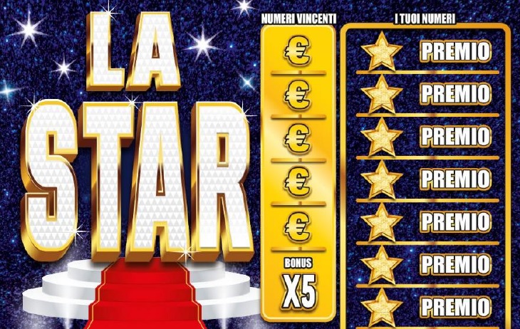 Gratta e Vinci, arriva “La Star”: premi fino a 500mila euro Gratta e Vinci, arriva “La Star”: premi fino a 500mila euro