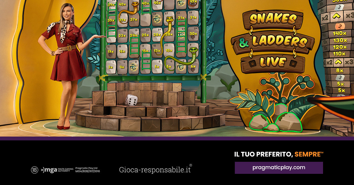 Pragmatic Play migliora l’offerta Live Casino con Snakes & Ladders Live™ Pragmatic Play migliora l’offerta Live Casino con Snakes & Ladders Live™